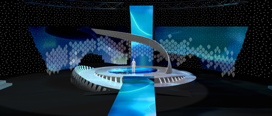 La sc&egrave;ne Eurovision 2007