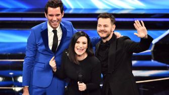 Laura Pausini, Alessandro Cattelan et Mika