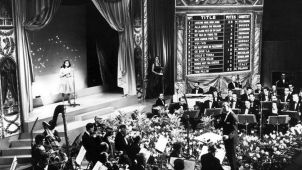 La scène de l'Eurovision 1960